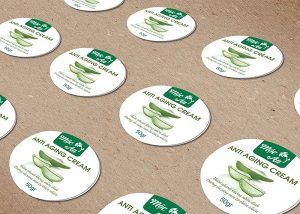 Mẫu tem sản phẩm bằng nhựa sữa