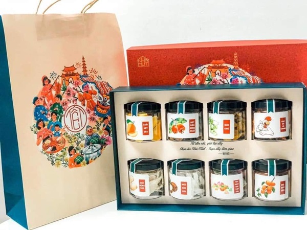 Sử dụng hộp đựng mứt Tết giúp quảng bá sản phẩm, nâng cao nhận diện thương hiệu