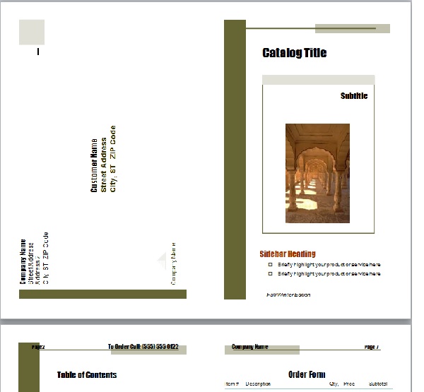 Chỉnh sửa mẫu catalogue có sẵn