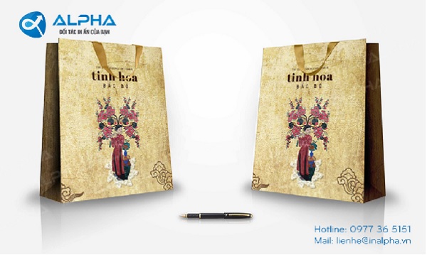 Mẫu thiết kế túi tinh hoa Bắc Bộ do In Alpha thiết kế