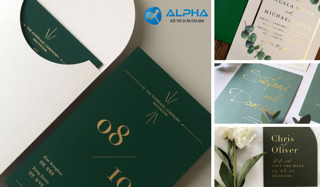 Thiệp cưới - Trang trọng không kém phần thanh lịch