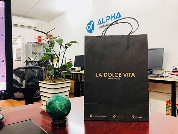 Túi giấy thiết kế đơn giản, sang trọng