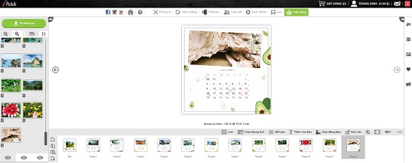 Phần mềm thiết kế lịch treo tường tết ArtClick